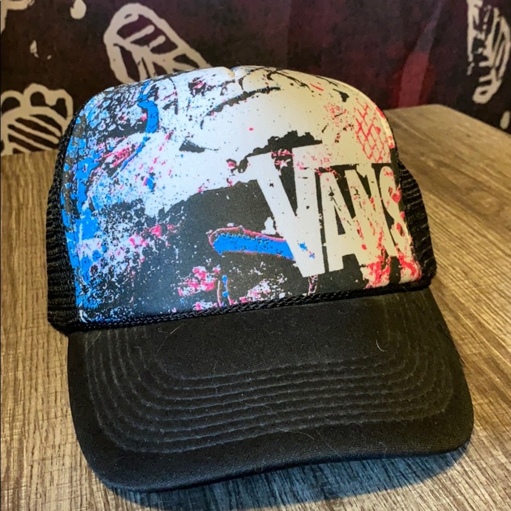 🌀 Vans Off the Wall splatter paint hat